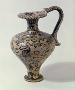 Oenochoe con decoración marina de Minoan